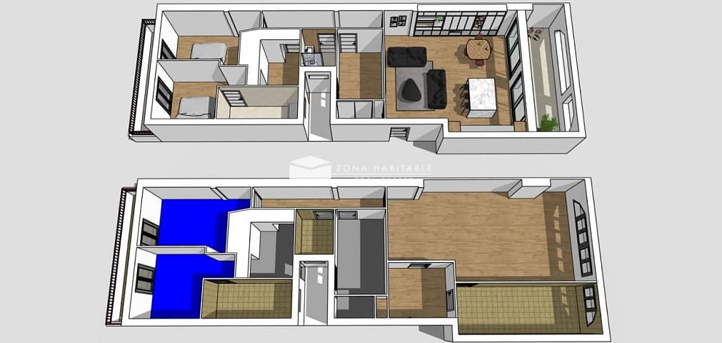 Exclusiu àtic de 120 m² en reforma integral al centre d’Andorra la Vella amb 2 pàrquings i 2 trasters